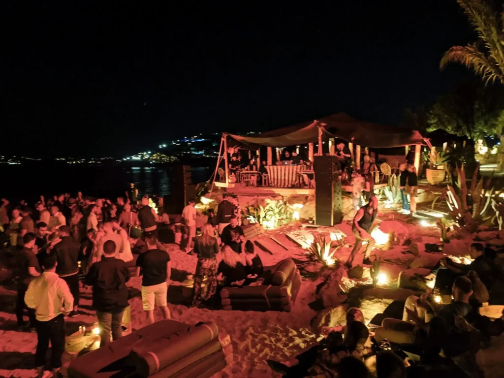 mykonos skorpios party