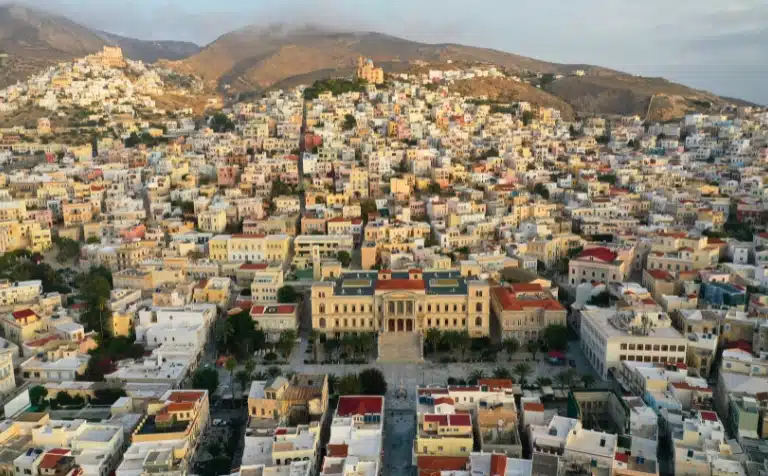 Aerial shot from Syros